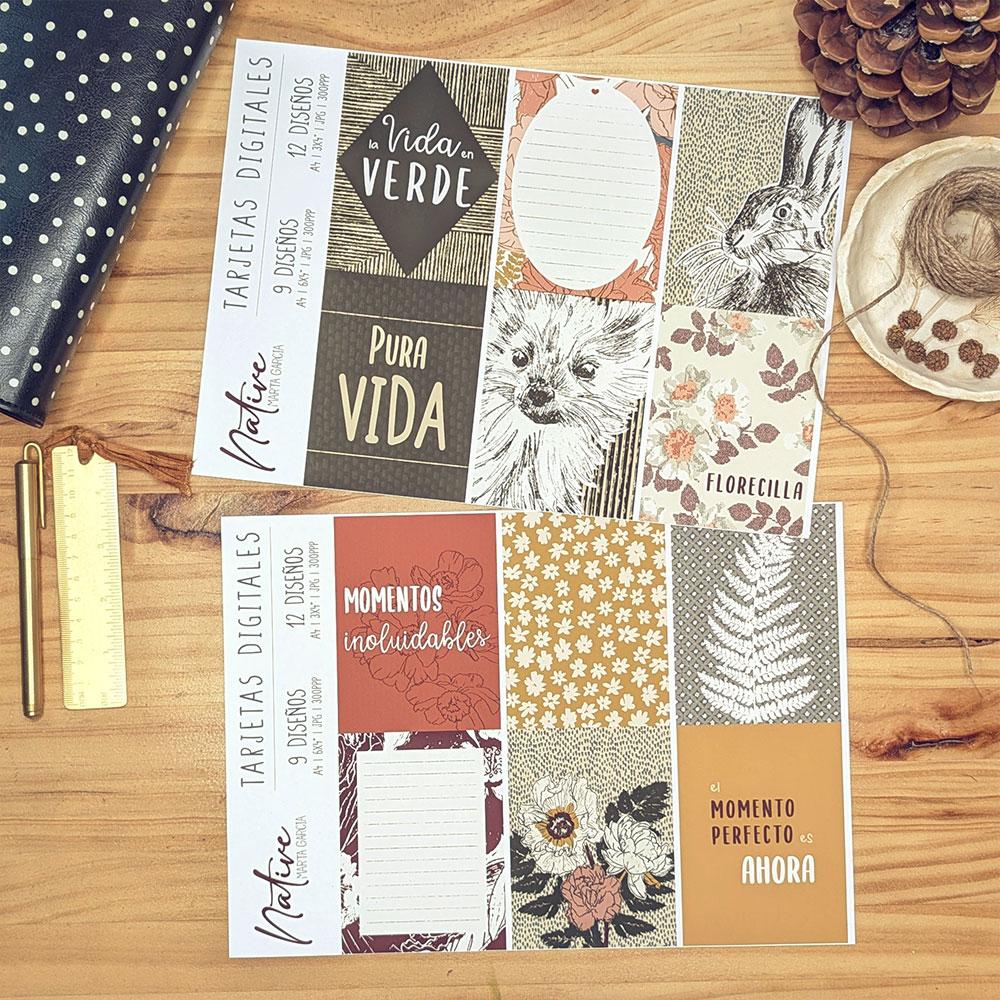 Tarjetas Digitales Native 3x4" - Project Life