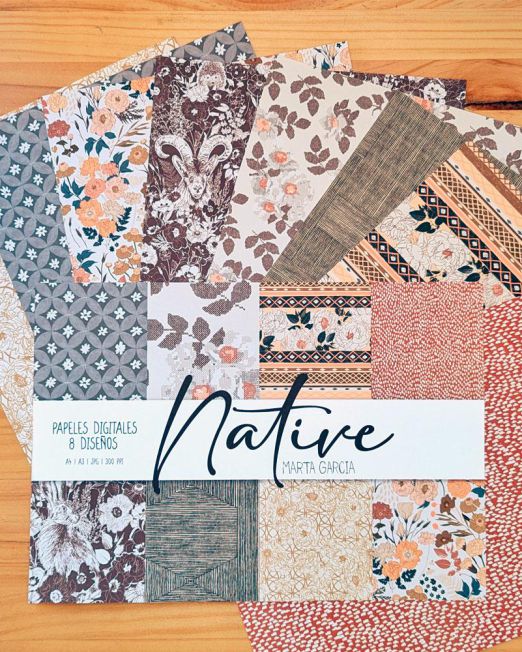 Papeles Digitales Native Autumn Vibes